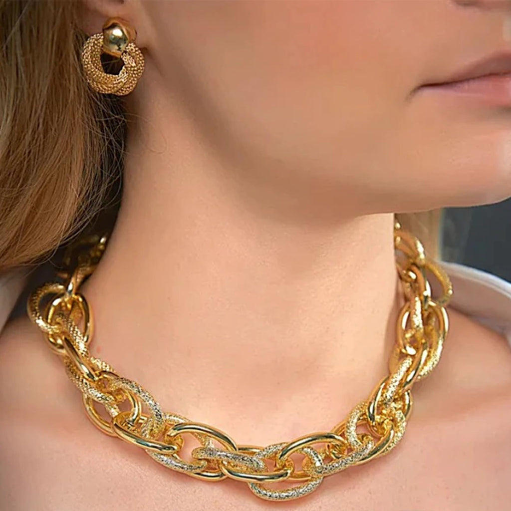 Women's Accessories - 36-Piece Gold Plated Jewelry Set Necklaces Bracelets Earrings Rings Gift
